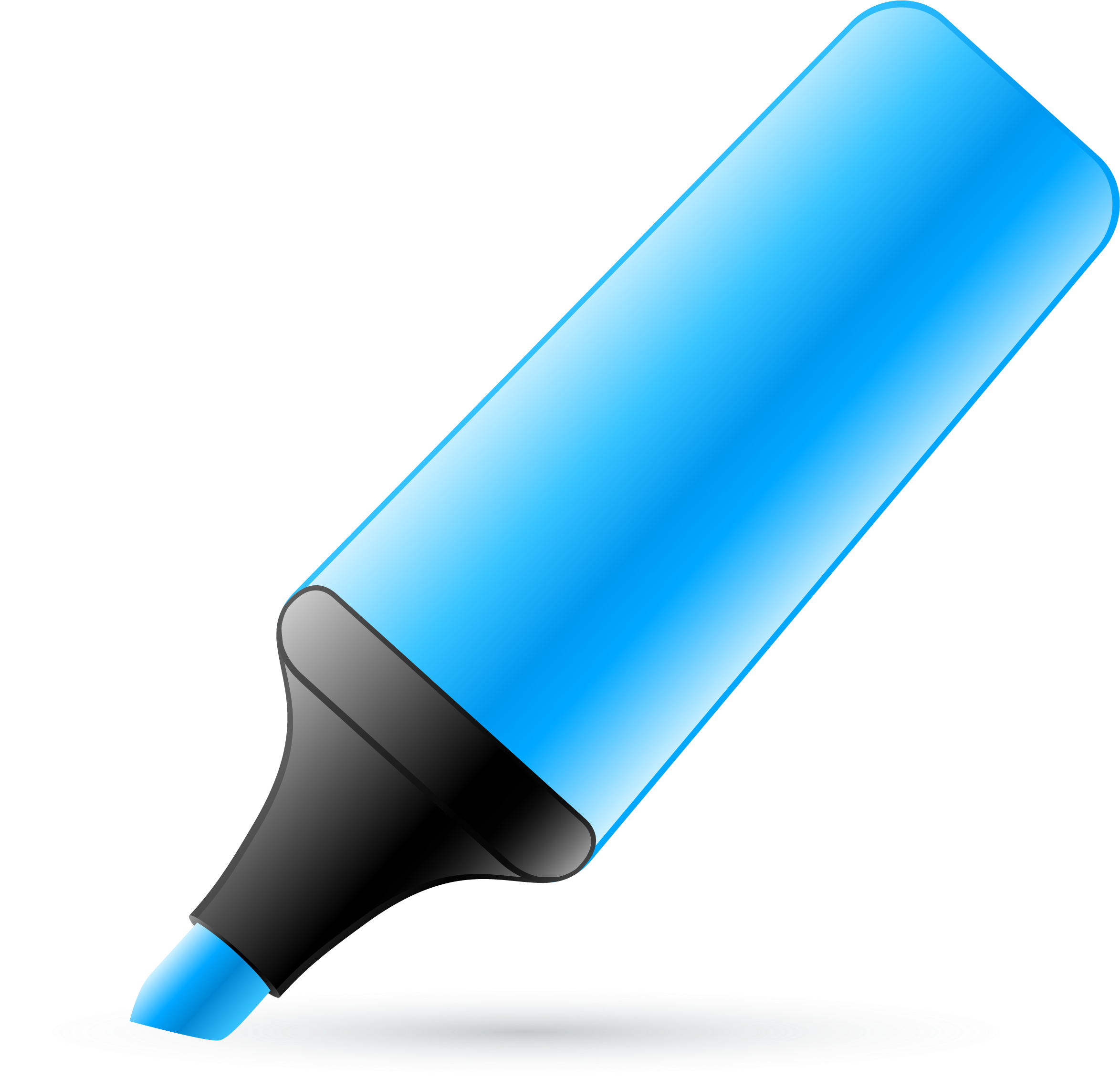 Blue Marker Highlighting