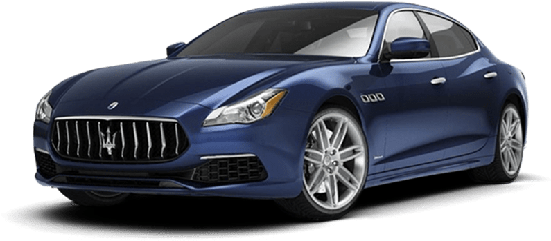 Blue Maserati Quattroporte Sedan