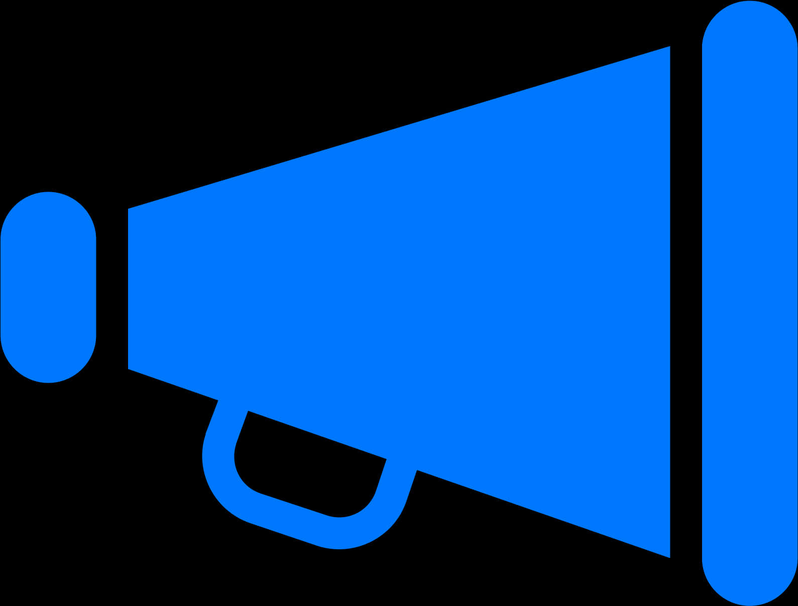 Blue Megaphone Icon