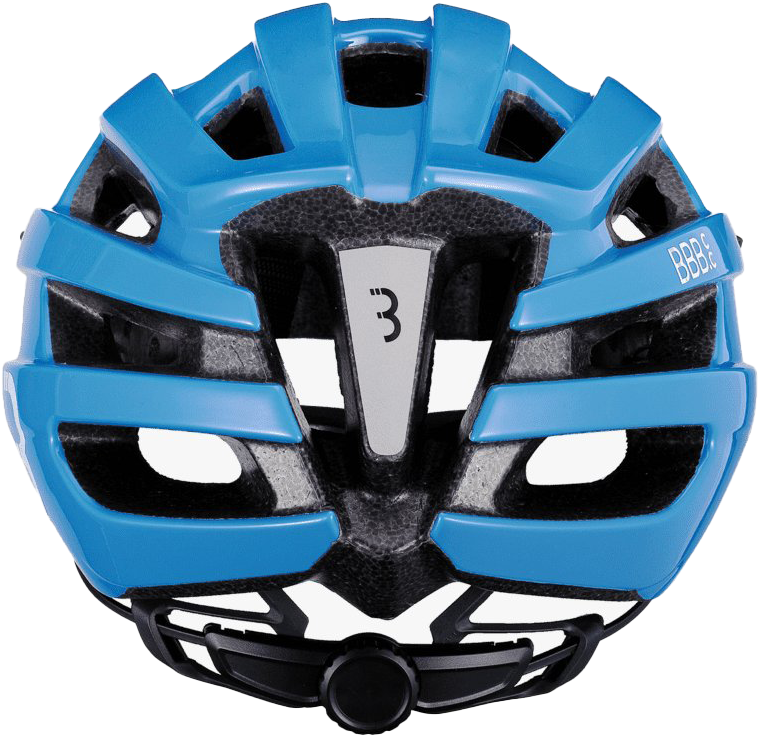 Blue Mountain Bike Helmet Top View