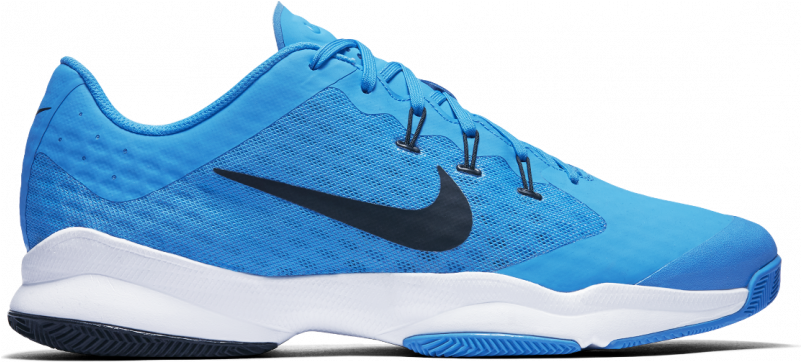 Blue Nike Basketball Shoe Side View
