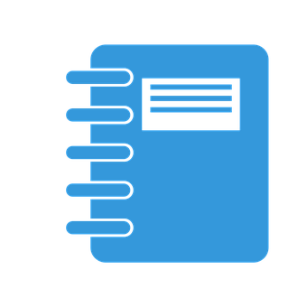 Blue Notebook Icon