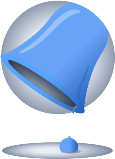 Blue Notification Bell Icon