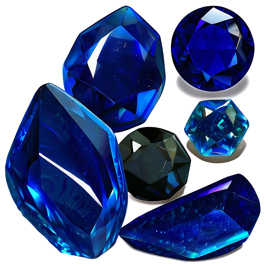 Blue Obsidian Gem Clipart Png 97