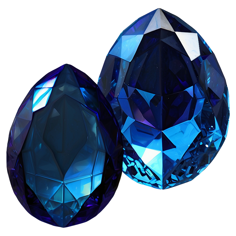 Blue Obsidian Gem Clipart Png Sea54