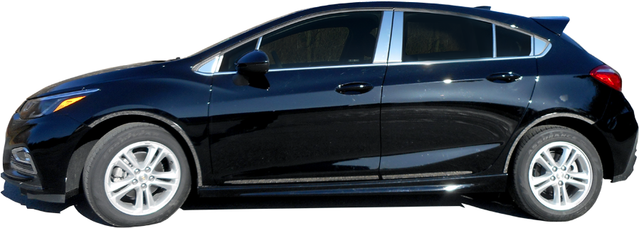 Blue Opel Hatchback Side View