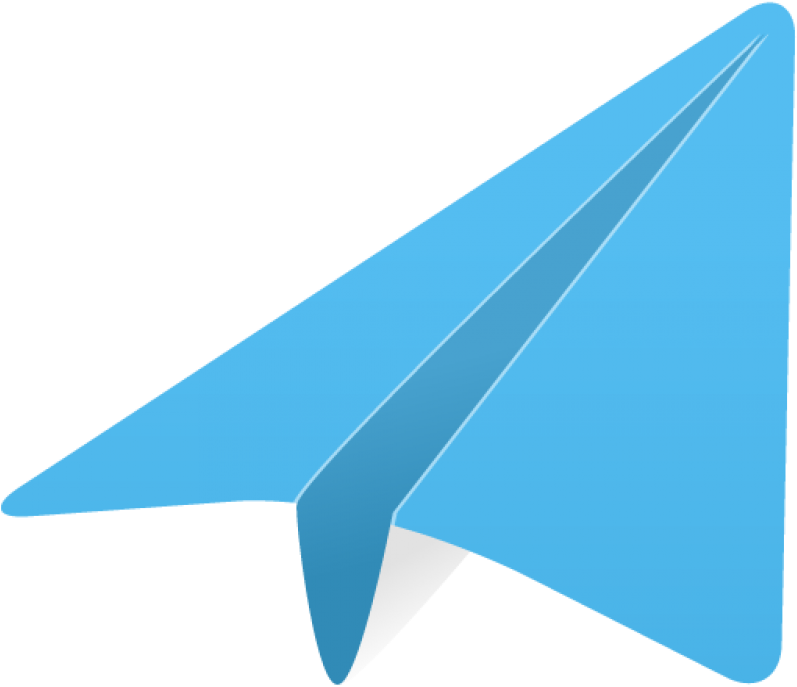 Blue Paper Plane Graphic