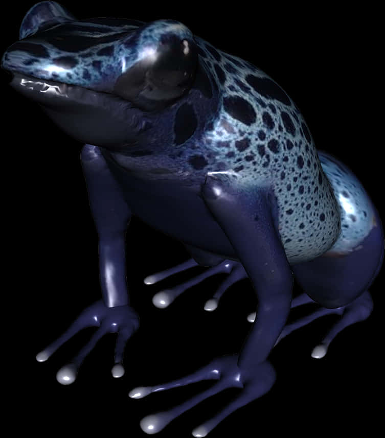 Blue Patterned Frog