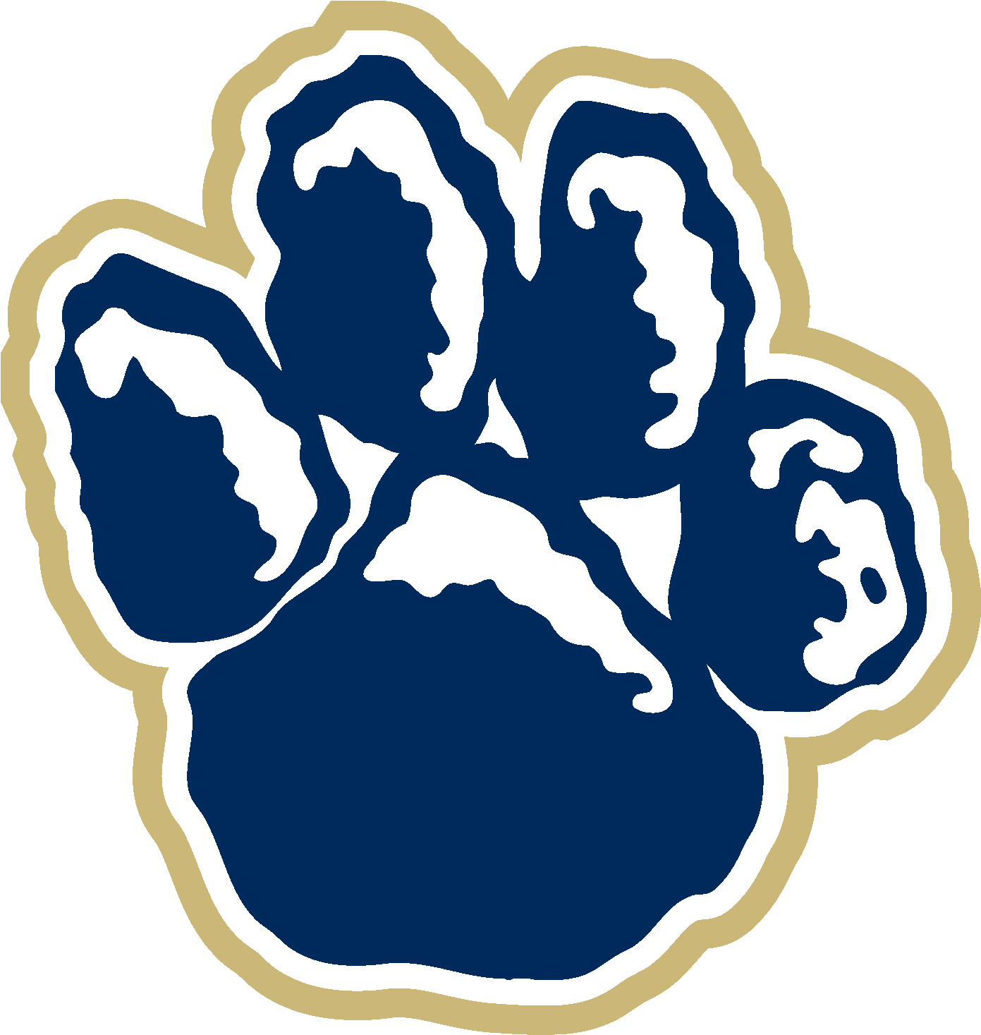 Blue Paw Print Graphic