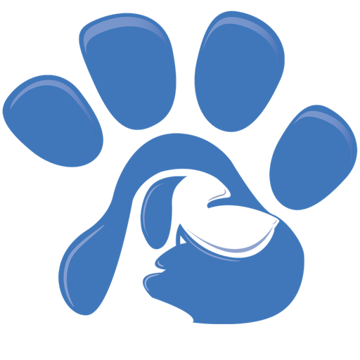 Blue Paw Print Graphic