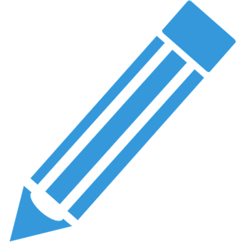 Blue Pencil Icon