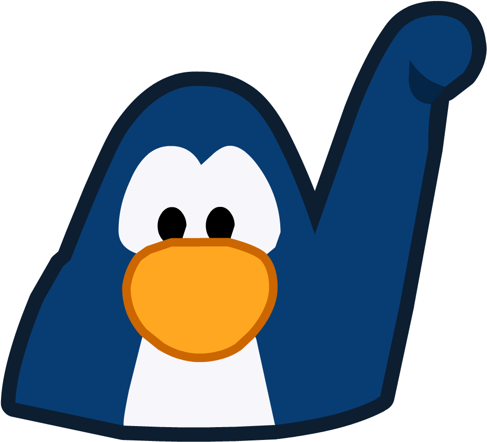 Blue Penguin Cartoon Emoji.png