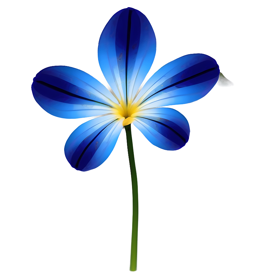 Blue Petal Flower Png Tty