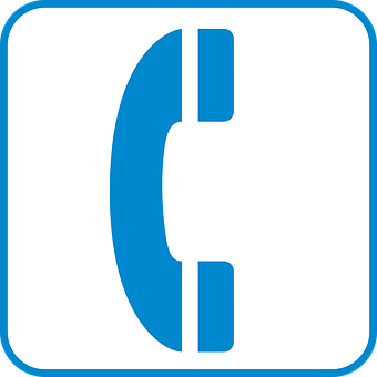 Blue Phone Icon