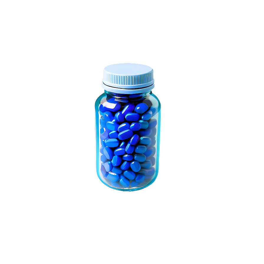 Blue Pill Bottle Png 59