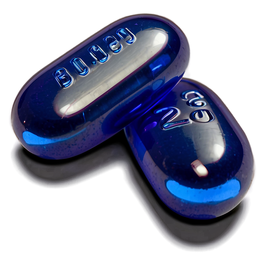 Blue Pill With Shadow Png Xcn69