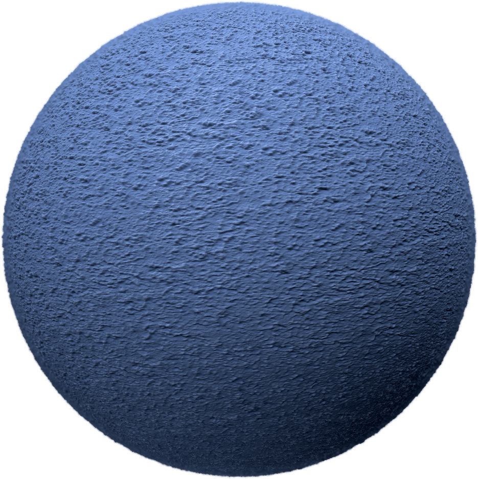 Blue Plaster Texture Sphere