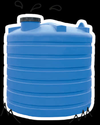 Blue Plastic Water Tank