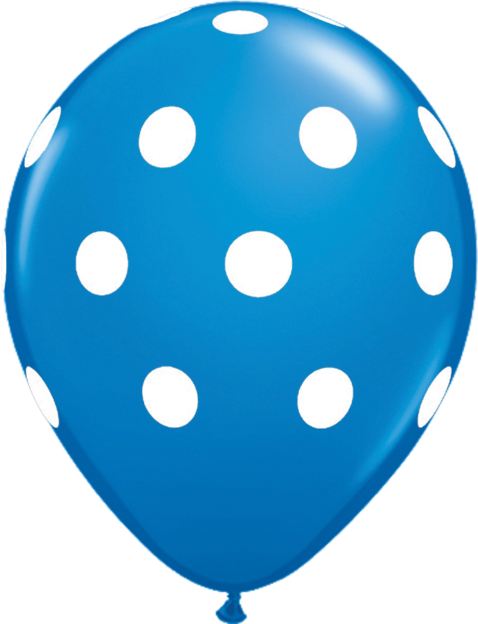 Blue Polka Dot Balloon