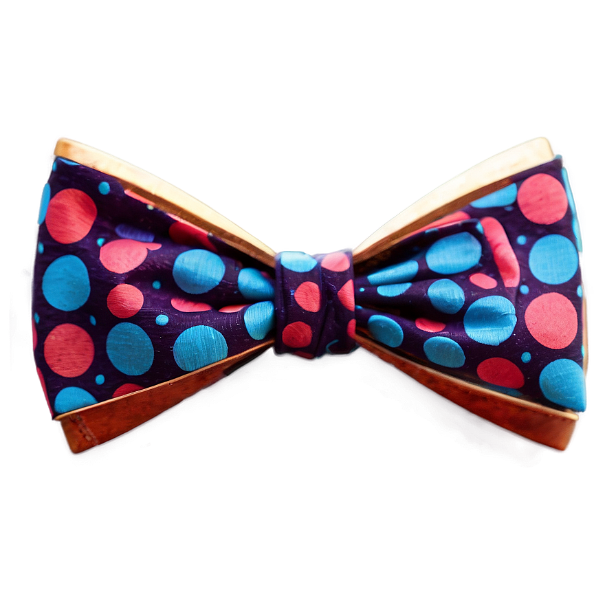 Blue Polka Dot Bow Tie Png 05252024