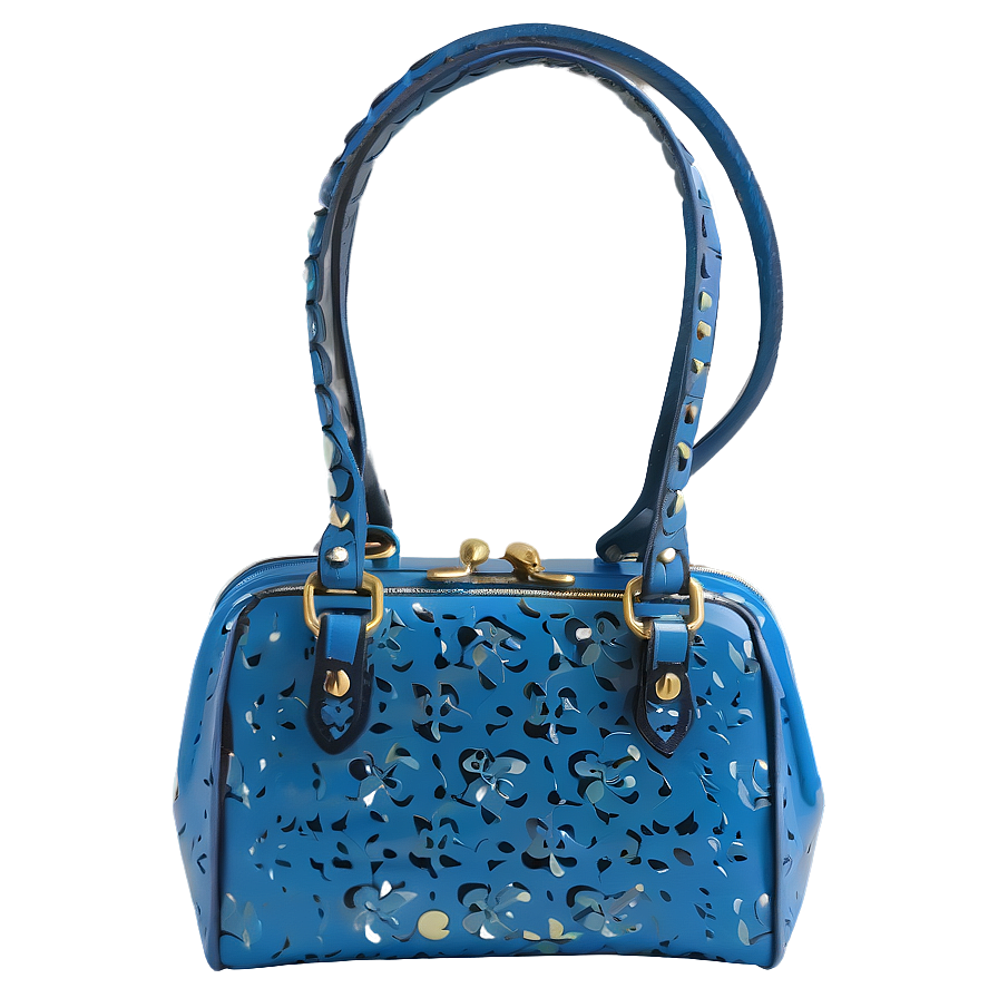 Blue Purse Png 05242024