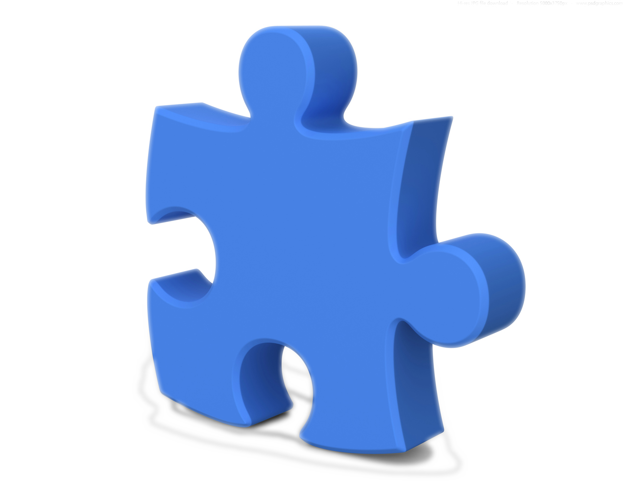 Blue Puzzle Piece Illustration