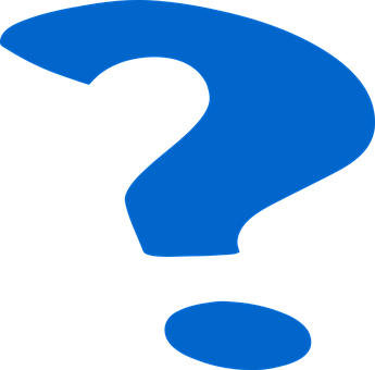 Blue Question Mark Graphic