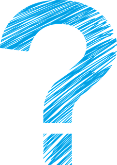 Blue Question Mark Graphic