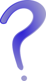 Blue Question Mark Graphic