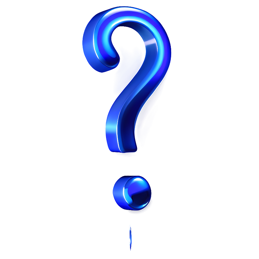 Blue Question Mark Transparent Png Sfw