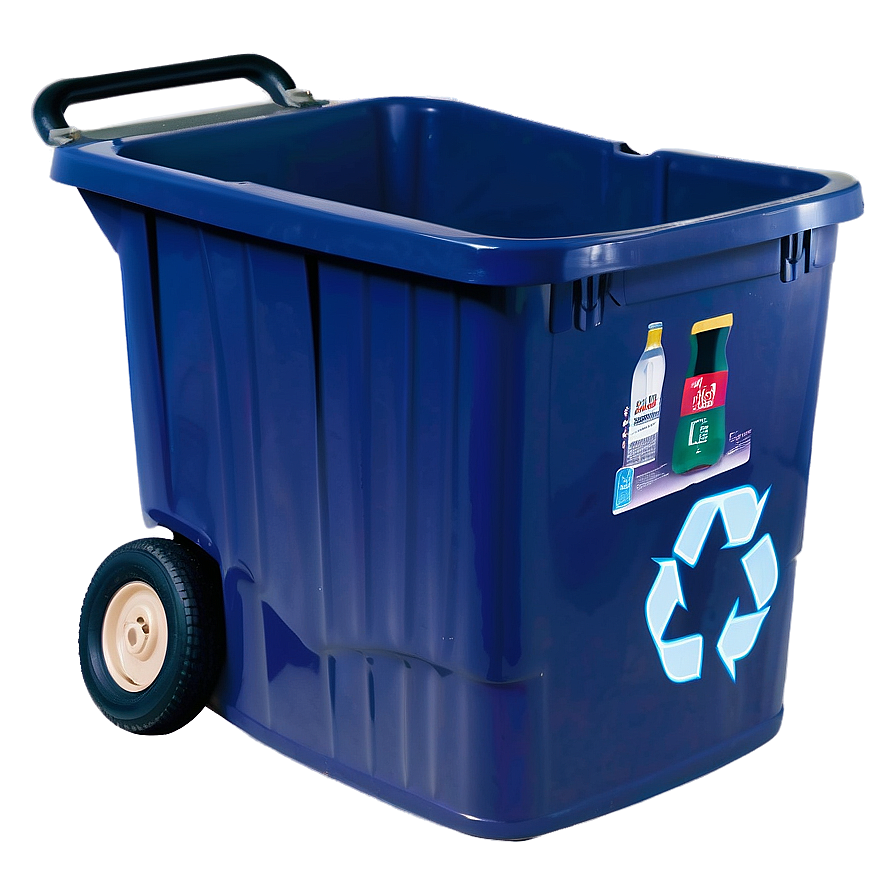 Blue Recycling Bin Png 71