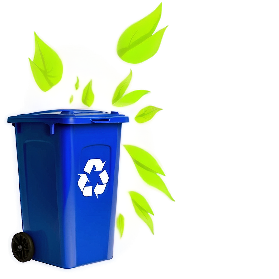 Blue Recycling Bin Png Hhk68