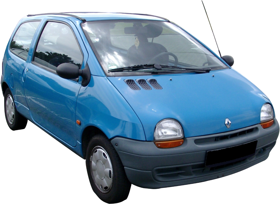 Blue Renault Twingo Side View