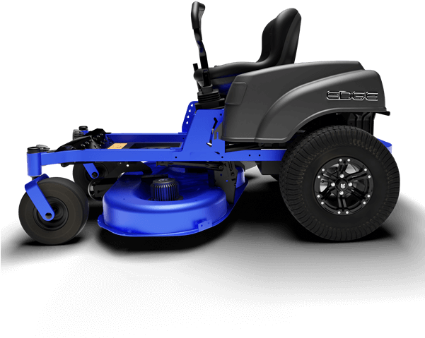 Blue Riding Lawn Mower