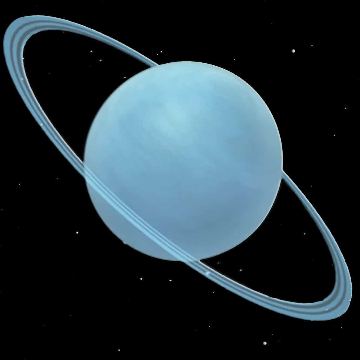 Blue Ringed Planet Space Art