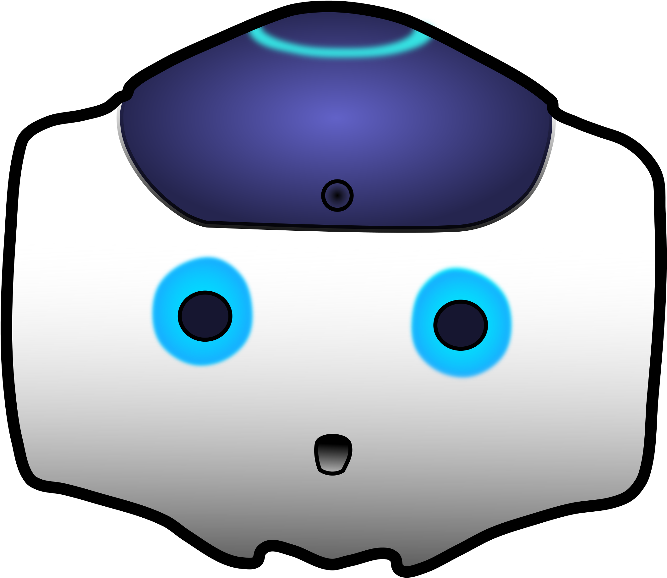 Blue Robotic Eye Clipart