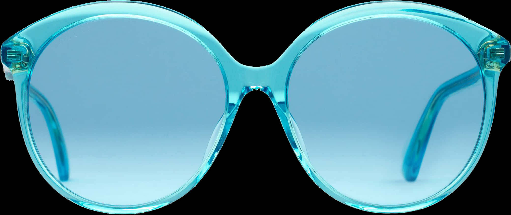 Blue Round Glasses Transparent Background