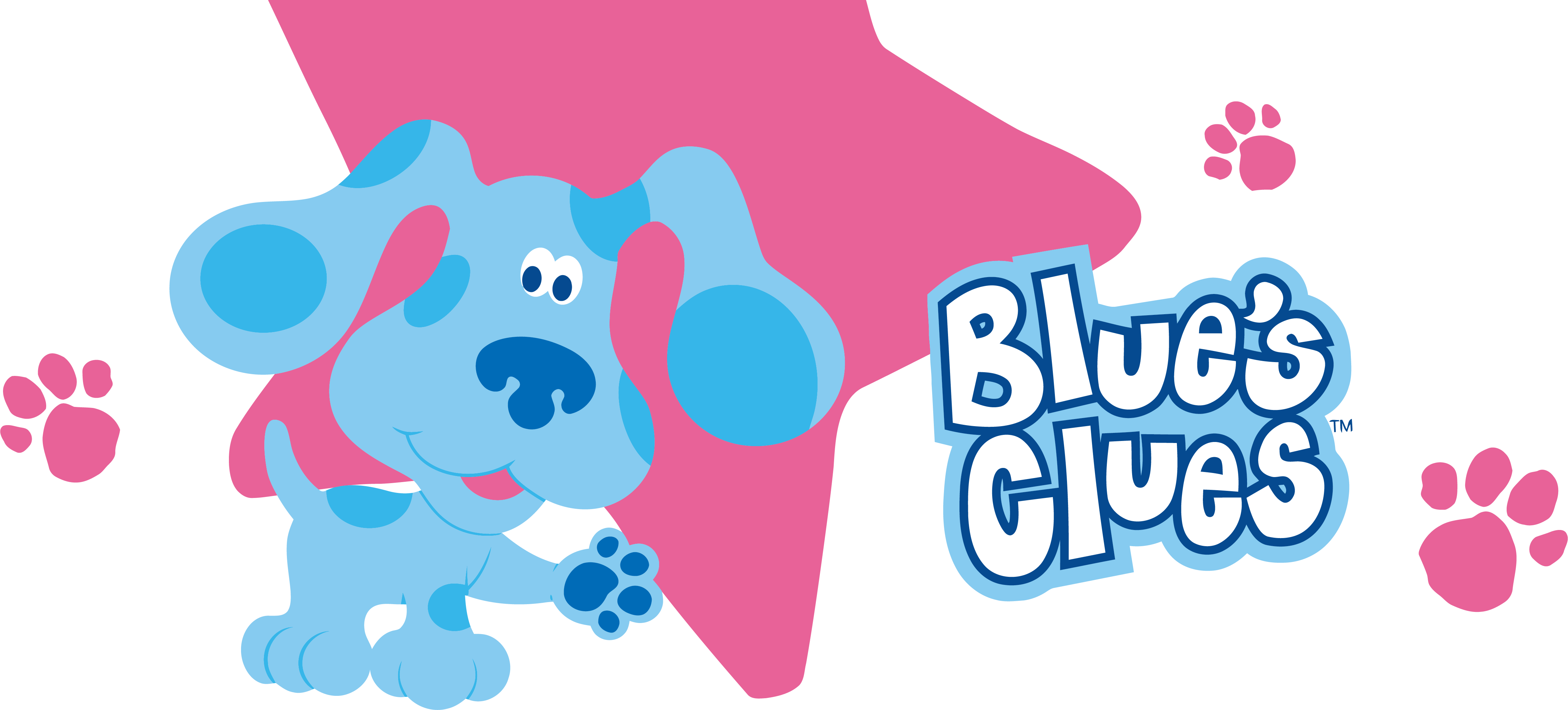 Blue's Clues Cartoon Logo And Character