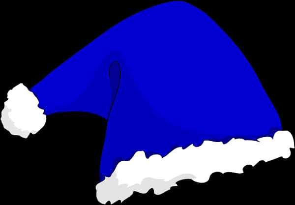 Blue Santa Hat Illustration