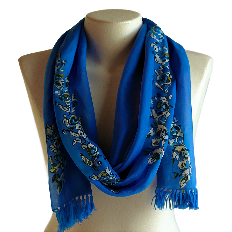 Blue Scarf Png 05252024