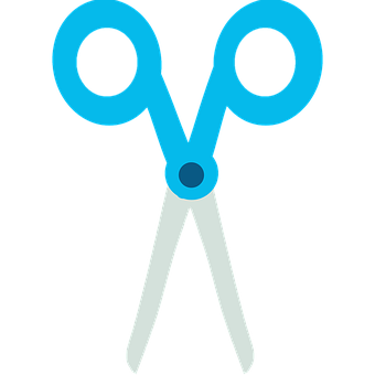 Blue Scissors Icon