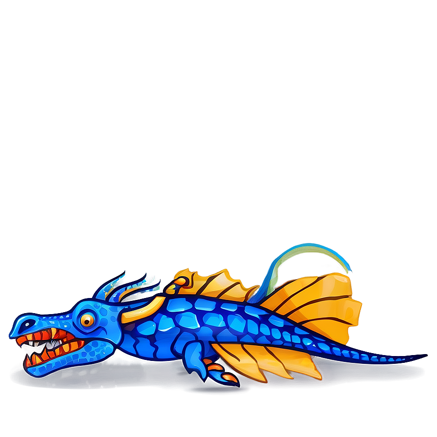 Blue Sea Dragon Png Qac