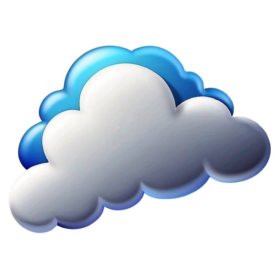 Blue Sky Cloud Emoji Png Reu