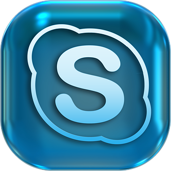 Blue Skype Icon