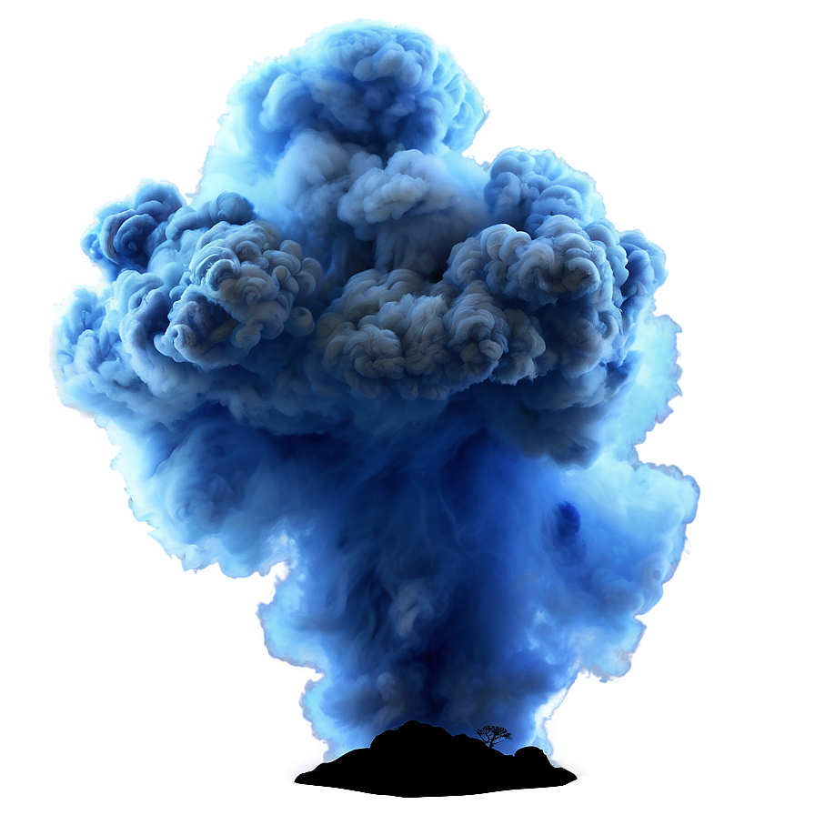 Blue Smoke Explosion Png Ime65