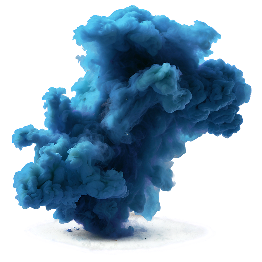 Blue Smoke Splash Png 22