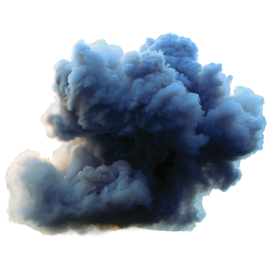 Blue Smoke Storm Png 05232024