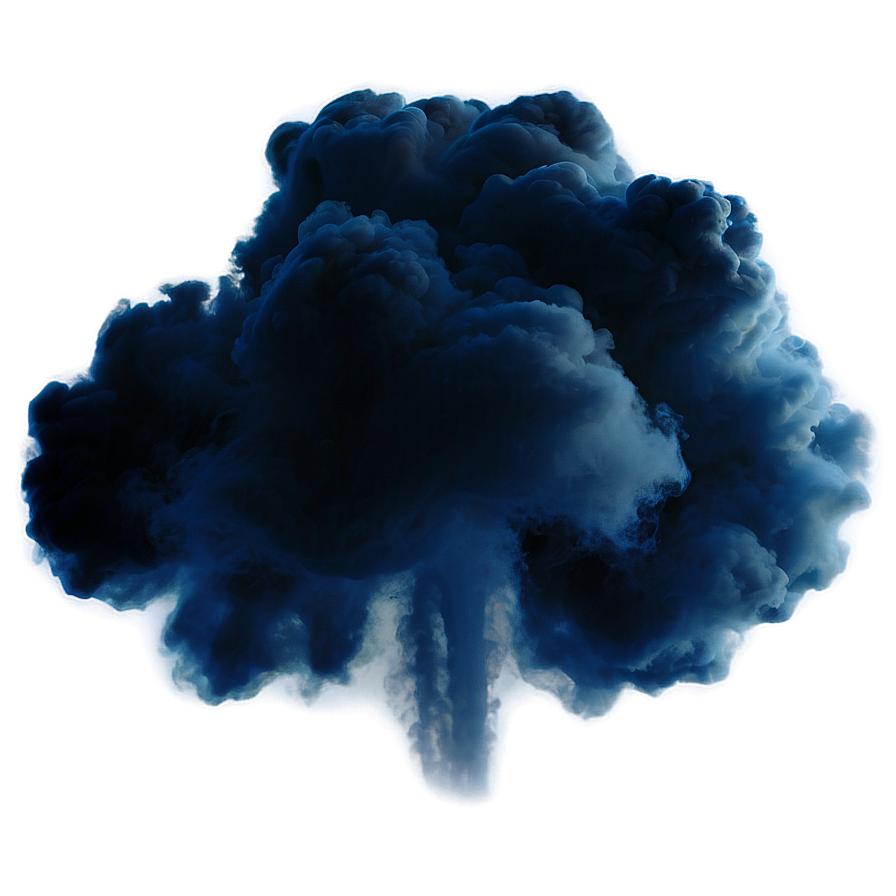 Blue Smoke Storm Png 05232024