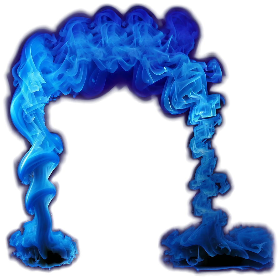 Blue Smoke Waveform Png 29