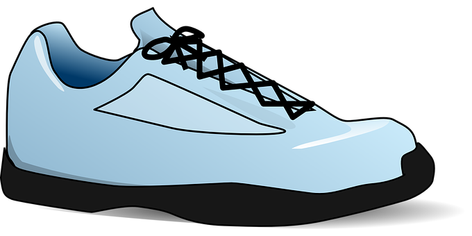 Blue Sneaker Graphic